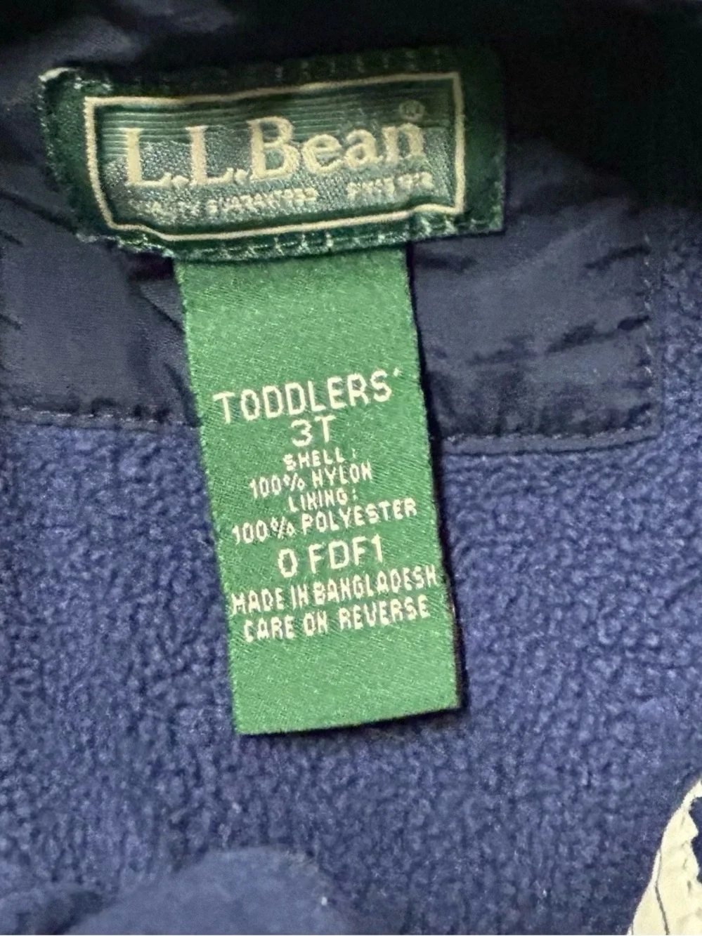 L.L. Bean water resistant